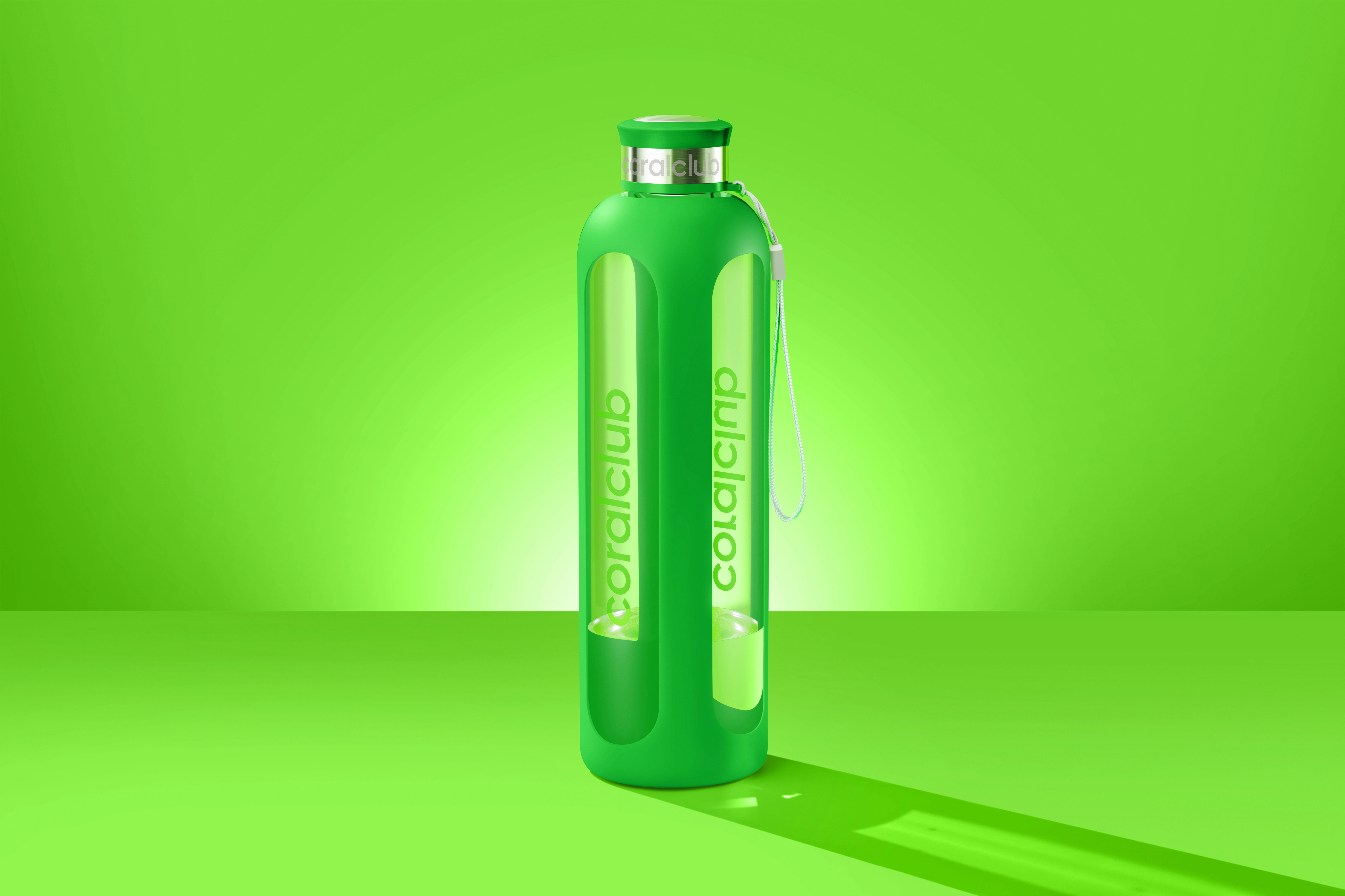 Clear Water üvegpalack, zöld